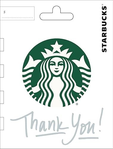 Starbucks Physical Gift Card